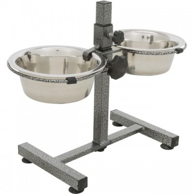 Підставка з мисками для собак Trixie 0,75л +2 миски/17см (висота 27 см) 24920