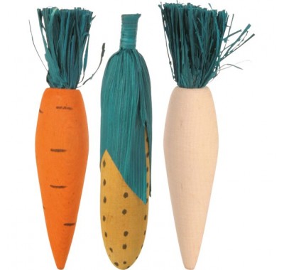 Набор іграшкок для гризунів Trixie Wooden Fun 3шт, 10см 6190