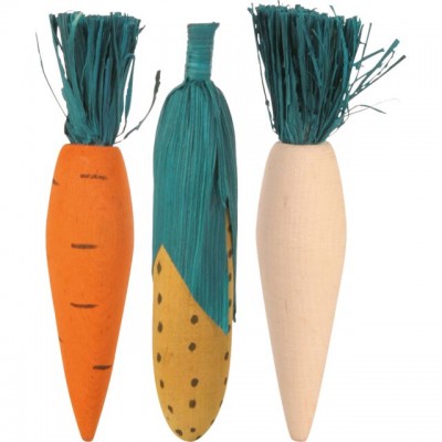 Набор іграшкок для гризунів Trixie Wooden Fun 3шт, 10см 6190