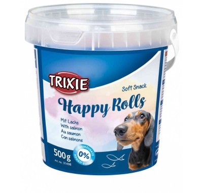 Ласощі для собак Trixie Soft Snack Happy Rolls з лососем 500 г 31498