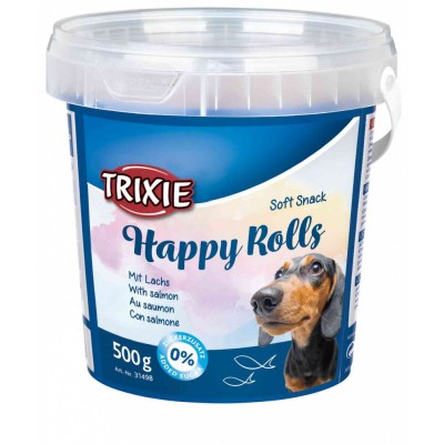 Ласощі для собак Trixie Soft Snack Happy Rolls з лососем 500 г 31498