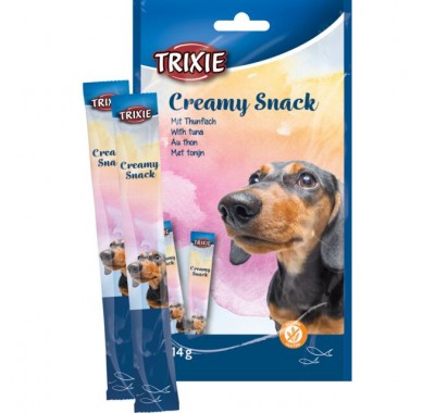 Ласощі для собак Trixie Creamy Snacks з тунцем 5х14 г 31901