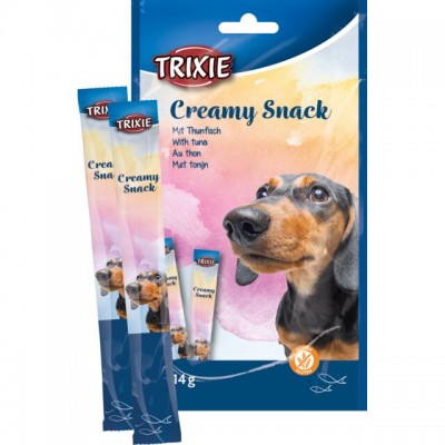 Ласощі для собак Trixie Creamy Snacks з тунцем 5х14 г 31901