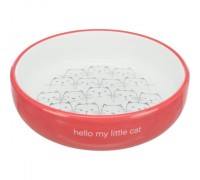 Миска керамічна Trixie для коротконосих порід кішок 0,3л/15см 24771