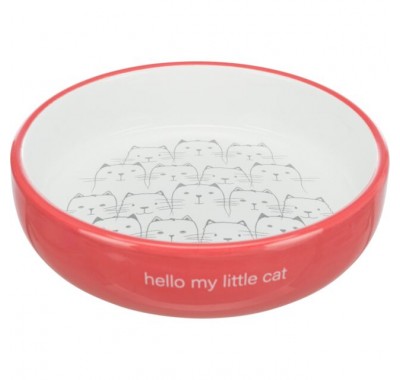 Миска керамічна Trixie для коротконосих порід кішок 0,3л/15см 24771