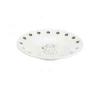Миска керамічна для коротконосих порід кішок Trixie, біла 0,2л/15см 24651