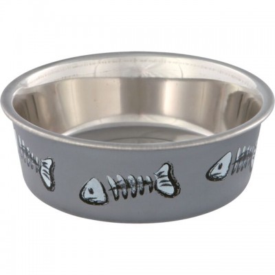Миска для котів Trixie металева, нековзна 0,25л/12см 25270