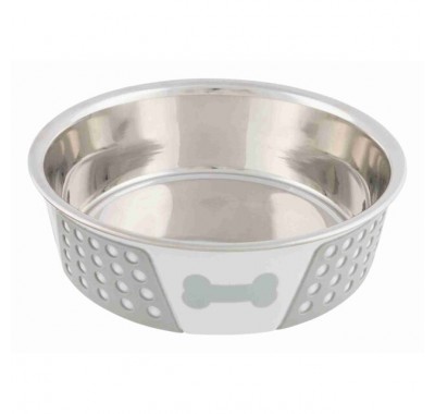 Миска металева для собак із силіконовим покриттям Trixie 1,4л/21см 25257