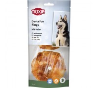 Ласощі для собак Trixie Denta Fun Жувальні кільця з куркою, 6см/110г, 2 шт 31332