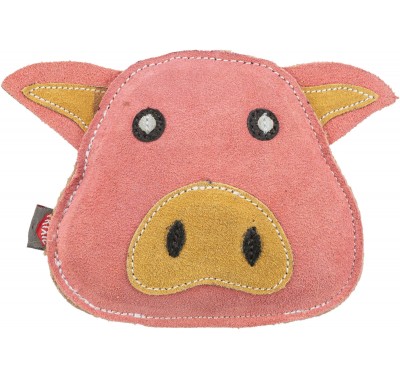 Игрушка для собак Trixie "Свинья", натуральная кожа, 19см 35990