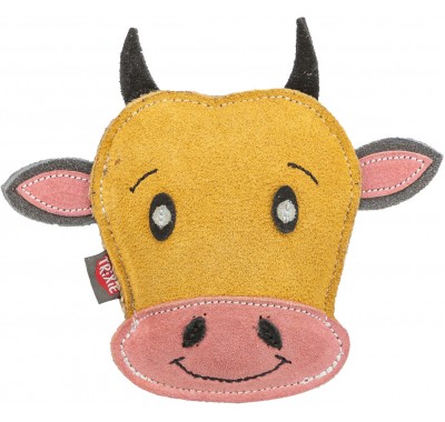 Игрушка для собак Trixie "Корова", натуральная кожа, 17см 35991