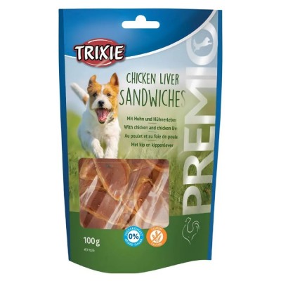 Ласощі для собак Trixie PREMIO Sandwiches (курка/куряча печінка) 100г 31636