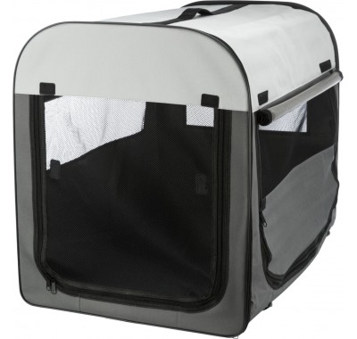 М'яка сумка-переноска для собак Trixie Basic M, сіра 80x55x65см 39704