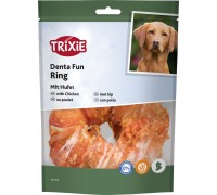 Ласощі для собак Trixie Кільце для чищення зубів з куркою Denta Fun 10см/110г 31328