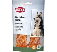 Ласощі для собак Trixie Кістка для чищення зубів Denta Fun з куркою 11см, 120 г/2 шт 31343