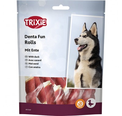 Лакомство для собак Trixie Палочка для чистки зубов с уткой DENTAfun МИНИ 120г/6см 31347