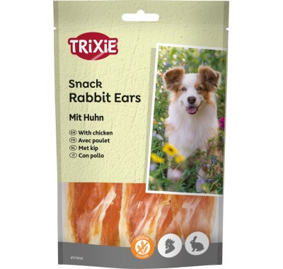 Ласощі для собак Trixie PREMIO Rabbit Ears з кролячими вухами та філе курки 80г 31808