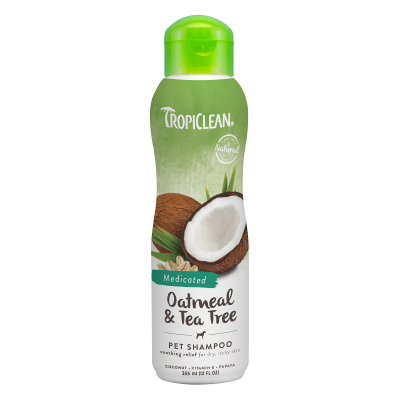 TropiClean Oatmeal&amp;Tea Tree Шампунь для собак вівсяне борошно та чайне дерево