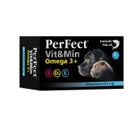 Риб'ячий жир PerFect Vit&Min Omega3+ для собак та котів 50 табл. по 0,5г 8944