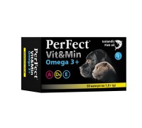 Риб'ячий жир PerFect Vit&Min Omega3+ для собак та котів 50 табл. по 1г 8951