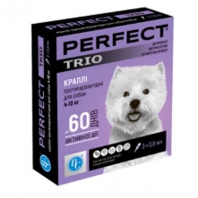 Краплі PerFect TRIO для собак 4-10 кг 0,8 мл (1 піпетка) 7619