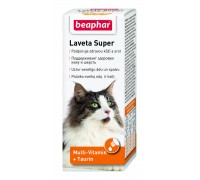Вітаміни для кішок Beaphar Laveta Super (Лавета) від линьки для здорової шкіри та блискучої шерсті 50 мл