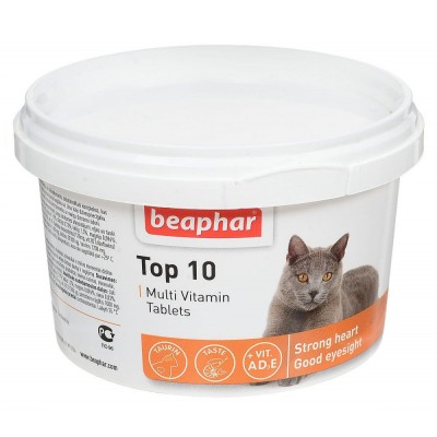 Beaphar ТОП 10 Вітаміни для котів 180 шт
